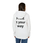Custom Fleece Hoodie — 'Print It Your Way' White Zip Pullover