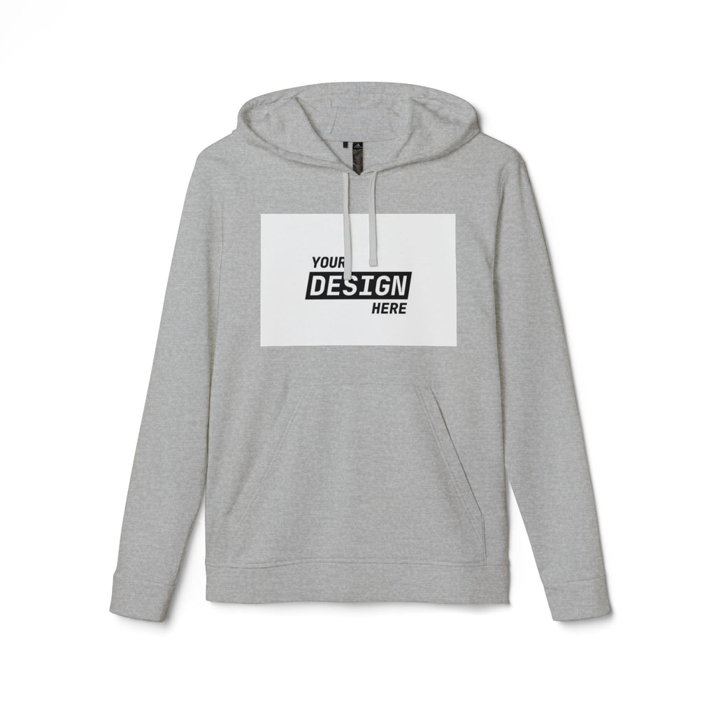 Custom Fleece Hoodie — 'Print It Your Way' White Zip Pullover