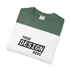 Custom Printed T-Shirt — "Your Design Here" Garment-Dyed Tee