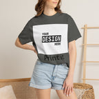 Custom Printed T-Shirt — "Your Design Here" Garment-Dyed Tee