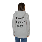 Custom Fleece Hoodie — 'Print It Your Way' White Zip Pullover