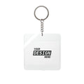 Personalized Square Keychain — Custom Photo or Design Insert