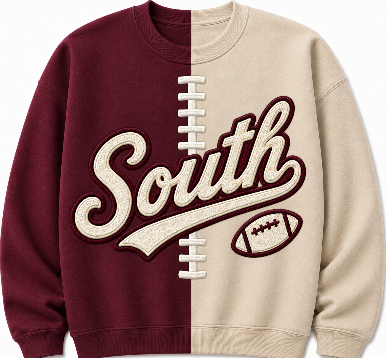 CUSTOM TWO TONE Toms River High School South Football Crewneck