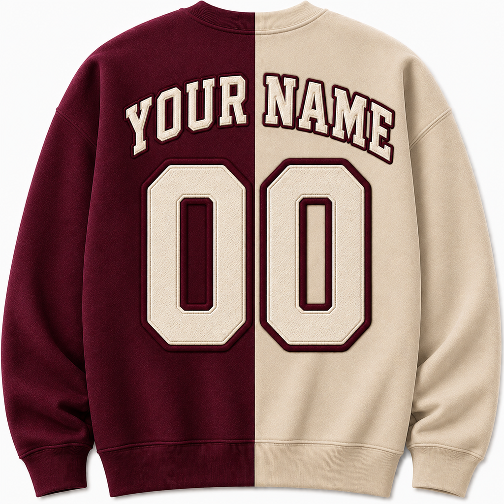 CUSTOM TWO TONE Toms River High School South Football Crewneck
