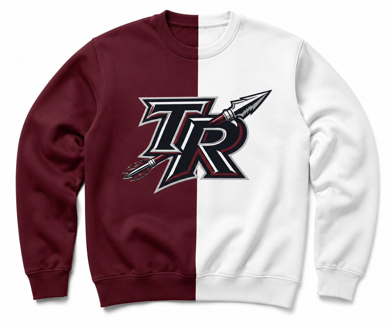 Custom Toms River Warriors Two Tone Crew neck